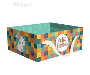 PÁSCOA CESTA C/ ALÇA DIVERTIDA IDEIA