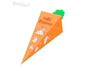 PÁSCOA CAIXA CONE CENOURA DIVERTIDA C/10 UNIDADES IDEIA