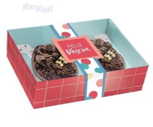 PÁSCOA CAIXA OVO 050GR P/02 PRACTICE COELHINHOS