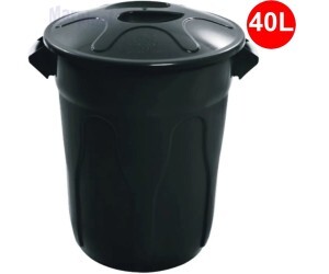 LIXEIRA PLASTICA 40L C/TP PRETA CR40P JSN