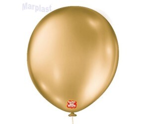 BALÃO SÃO ROQUE 16 C/10 UNIDADES - METALIC DOURADO