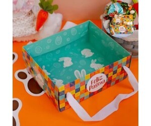 PÁSCOA CESTA C/ ALÇA DIVERTIDA IDEIA