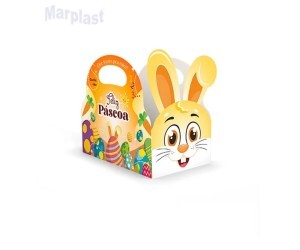 PÁSCOA CESTA COELHO NINHO M C/5 19X11X17CM