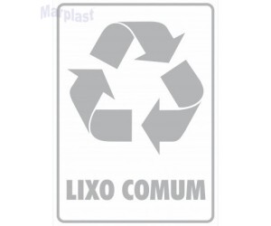 ADESIVO DE SINALIZAÇÃO LIXO COMUM BRANCO JSN