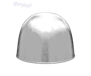 PÁSCOA CHUMBO CORT. 10X9,8 LISO PRATA C/300 UNIDADES