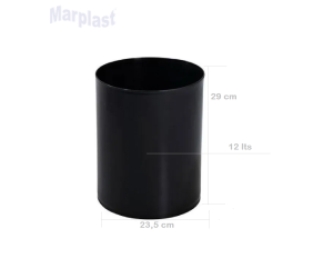 EB1 - LIXEIRA PLÁSTICA 12L SEM TAMPA