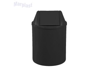 CESTO PLASTICO 12L PR. EB9 C/TAMPA VAI-VEM