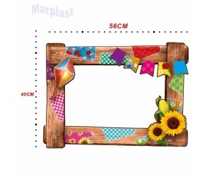 JUNINA MOLDURA PARA FOTO ARRAIA  C/01 UNIDADE