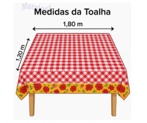 JUNINA TOALHA DE MESA XADREZ VERM. C/1 UNIDADE