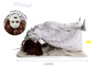 HALLOWEEN BONECA REBECA COM  MOVIMENTO E  SOM 60CM