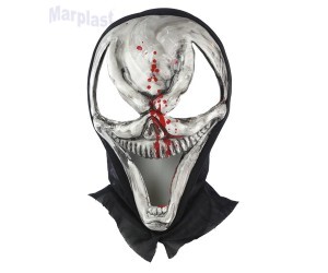 HALLOWEEN MASCARA CAVEIRA ALIEN 19X29CM