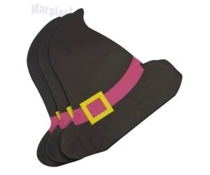 HALLOWEEN GUARDANAPO CHAPEU BRUXA 33X33CM