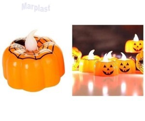 HALLOWEEN VELA ABOBORA SORTIDA 5CM