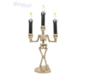 HALLOWEEN CANDELABRO CAVEIRA C/LUZ SORTIDO 36X15C
