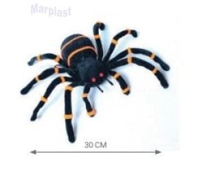 HALLOWEEN ARANHA COM LISTRAS LARANJA COM 1 UNIDADE