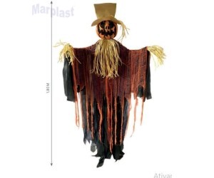 HALLOWEEN ESPANTALHO COM  LUZ, SOM E MOVIMENTO