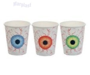 HALLOWEEN COPO PAPEL OLHOS 270ML