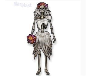 HALLOWEEN DEC. PENDURAR ESQUELETO NOIVA