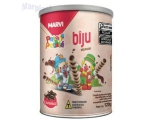 CANUDO BIJU RECHEADO CHOCOLATE 120 GR MARVI