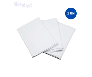 PANO DE PRATO LISO/BRANCO PE DE GALINHA