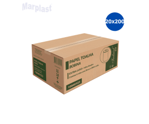 PAPEL TOALHA BOBINA . 100% CEL. 6X20X200MT FIT INDAIAL
