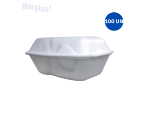 EMBALAGEM FRANGO ISOPOR TFR-01 C/100 UNIDADES  TOTALPLAST