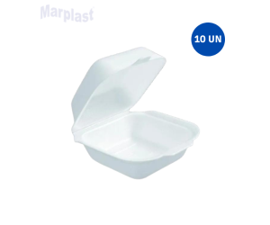 EMBALAGEM PARA LANCHE ISOP. MEDIA TH-02 C/10 TOTALPLAST