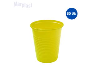COPO 200ML AMARELO C/50 UNIDADES