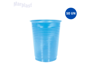 COPO 200ML AZUL CLARO C/50 UNIDADES