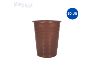 COPO 200ML MARROM C/50 UNIDADES