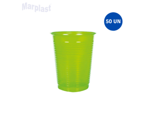 COPO 200ML VERDE CLARO C/50 UNIDADES