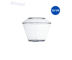 COPO PIC-151 C/ TAMPA - 10UNIDADES  PLASTILANIA