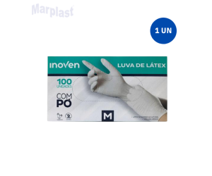 LUVA LATEX INOVEN MD. 100UN