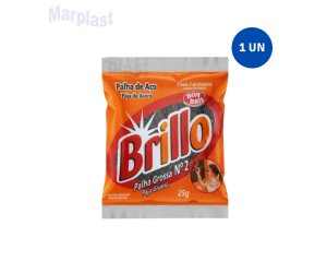 PALHA DE ACO Nº 2 GROSSA BRILLO UN