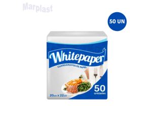 GUARDANAPO WHITEPAPER 30X30 C/50 CREPADO