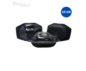 EMBALAGEM P/ FRANGO PRETA C/10 CICLOVAC