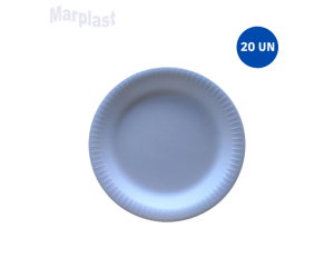 PRATO ISOPOR 26CM C/20UN TOTALPLAST