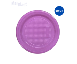 PRATO P/BOLO 15CM C/10 UNIDADES LILÁS/LAVANDA