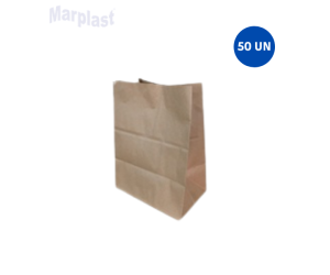 SACO KRAFT LISO SOS C/50 17X10X24 P @ PLUMA