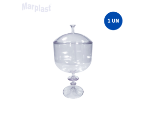 TAÇA GOURMET 1.470ML C/ TAMPA TRANSPARENTE - TASIL