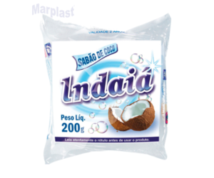 SABÃO EM BARRA COCO 200G INDAIA