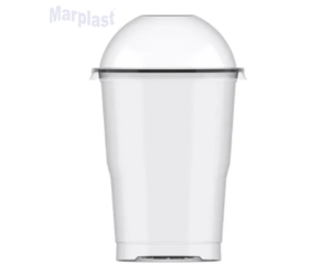 COPO 250ML BOLHA CRISTAL BELO C/ TAMPA C/20 UNIDADES - PLASTILANIA