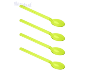 MINI COLHER DESCARTAVEL AMARELA C/50 UND PLASTISHOW