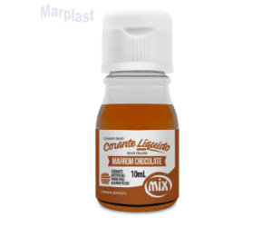 CORANTE LIQUIDO MARROM CHOCOLATE 10ML MIX