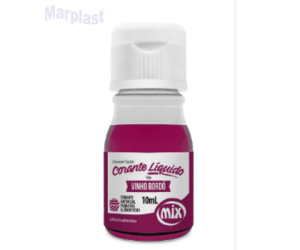 CORANTE LIQUIDO VINHO BORDO 10ML MIX
