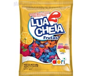 BALA LUA CHEIA FRUTAS 600GR DORI