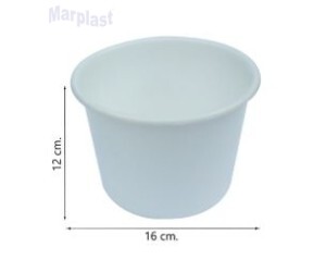 BALDE DE PIPOCA 1,5L BRANCO