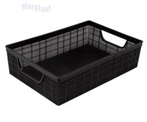 CAIXA ORGANIZADORA JUTA A5 - PRETA - 2L S/TAMPA - JAGUAR 3179