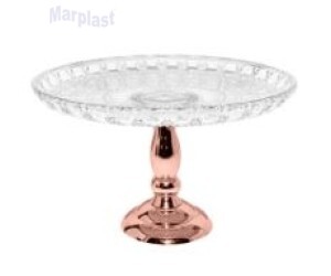 BOLEIRA LAPIDADA LUXO ROSE GOLD METALIZADO