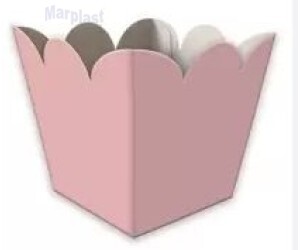 CACHEPÔ GRANDE 9X9 ROSA CLARO C/8 UNIDADES